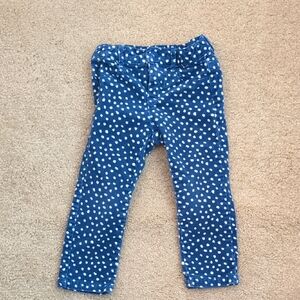 Blue Polka Dot Corduroy Kids Pants
